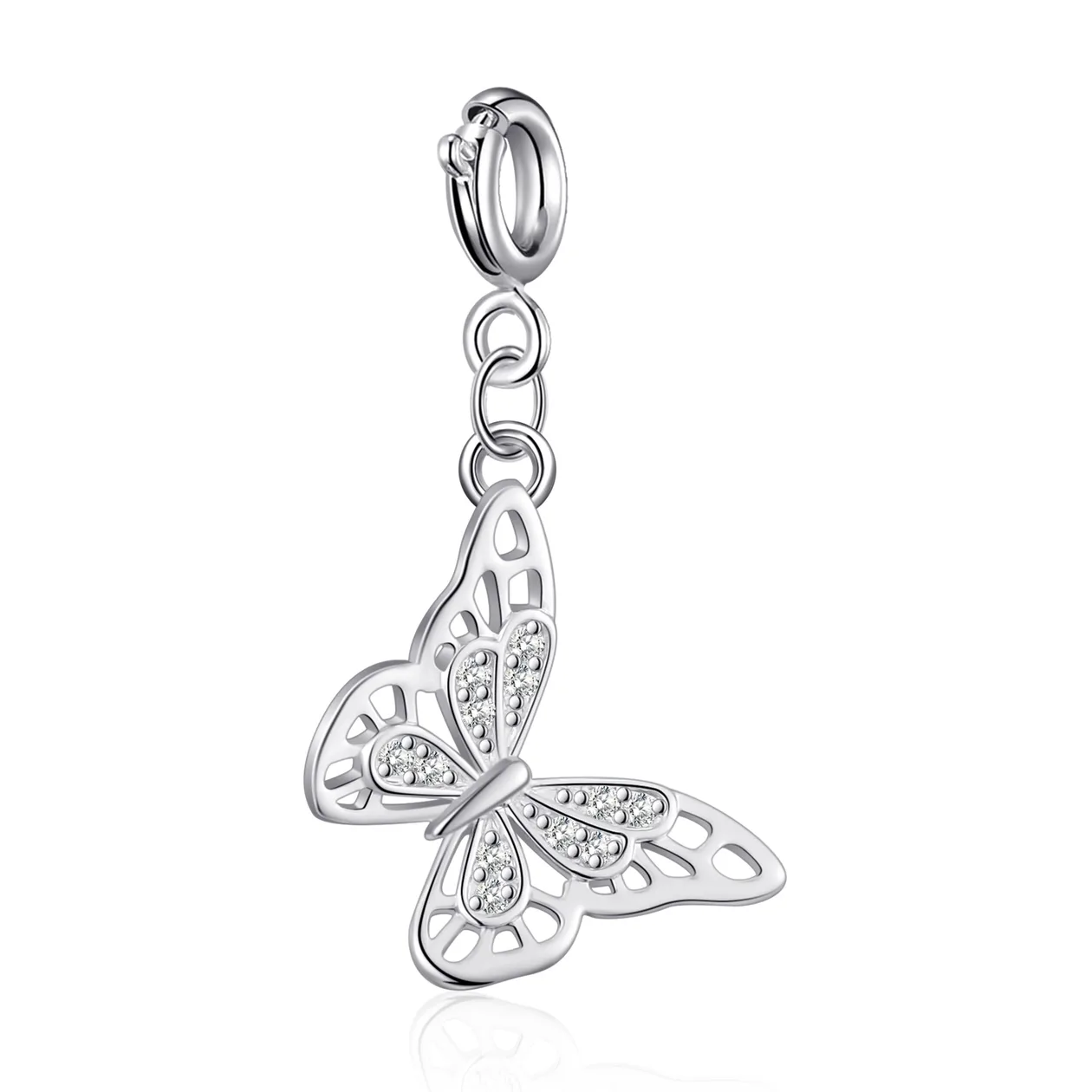 Clip On Charms Created with Zircondia® Crystals: the shop's own photo