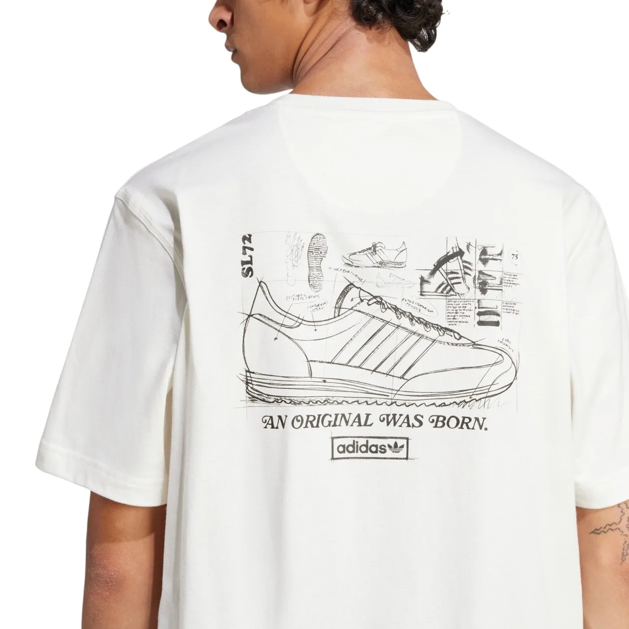 adidas Originals 75th Anniversary SL 72 Tee - Off White | Size: 2XL: the shop's own photo
