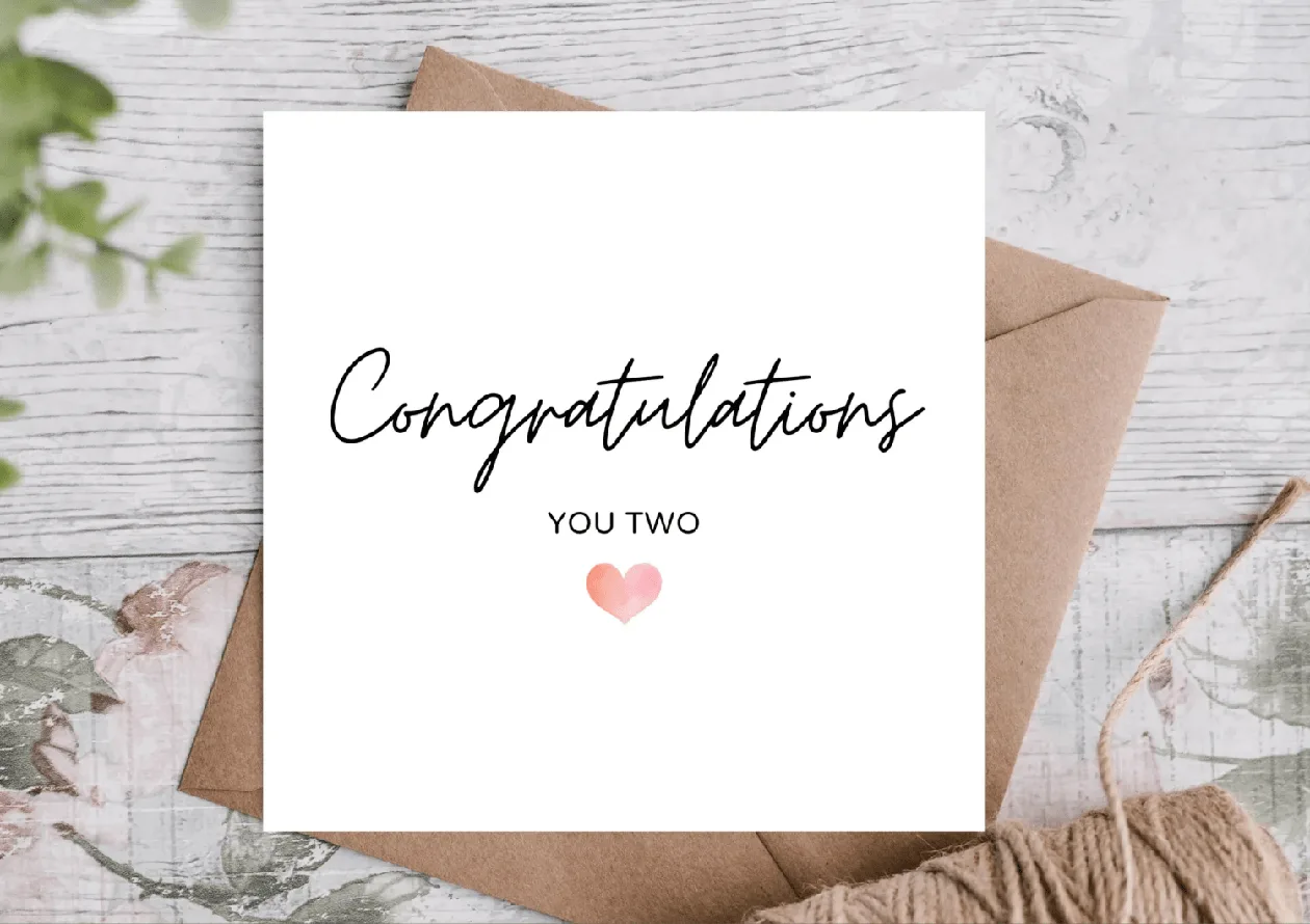 Congratulations You Two Card: the shop's own photo