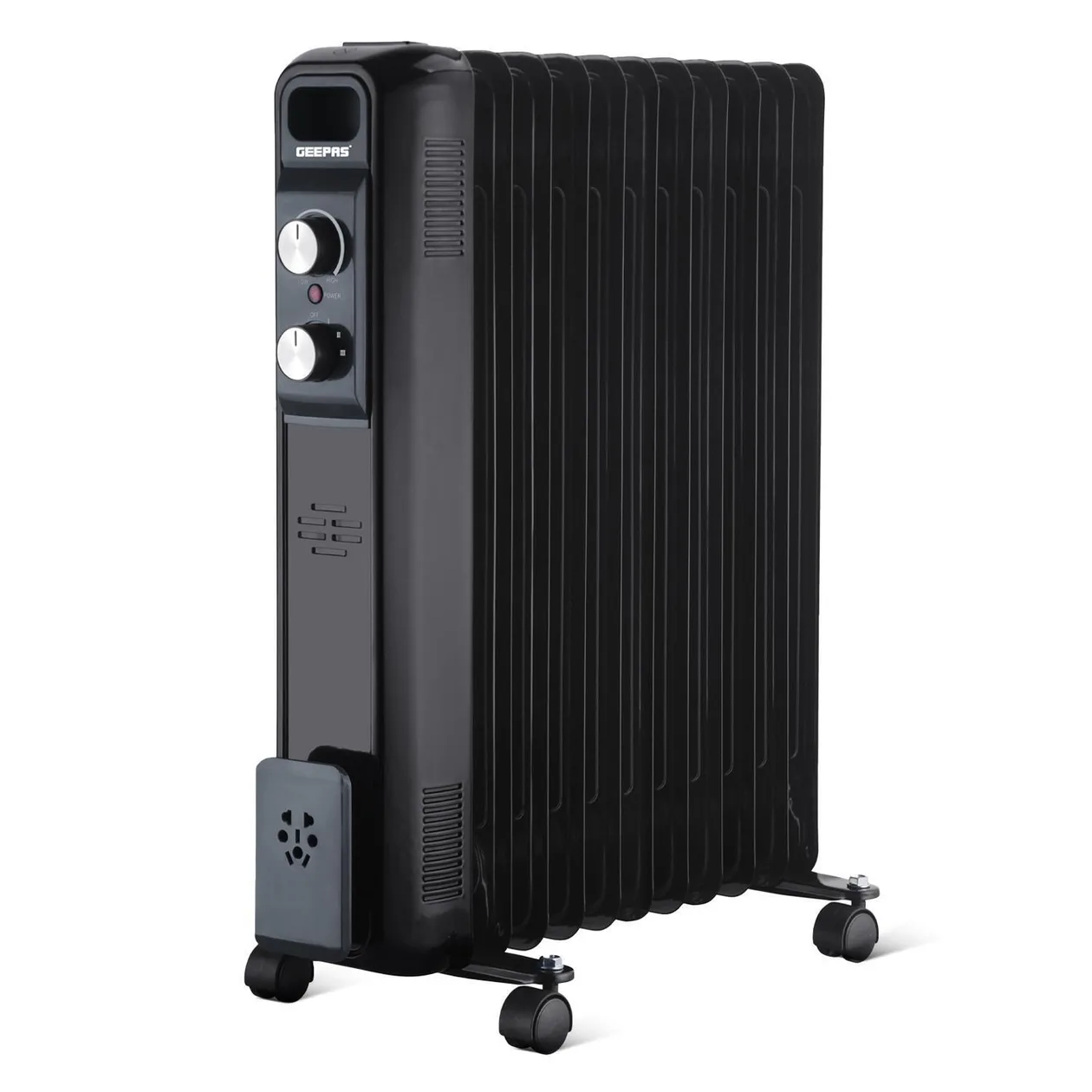 11 Fin Black Oil Filled Radiator Heater 2500W With Thermostat: the shop's own photo