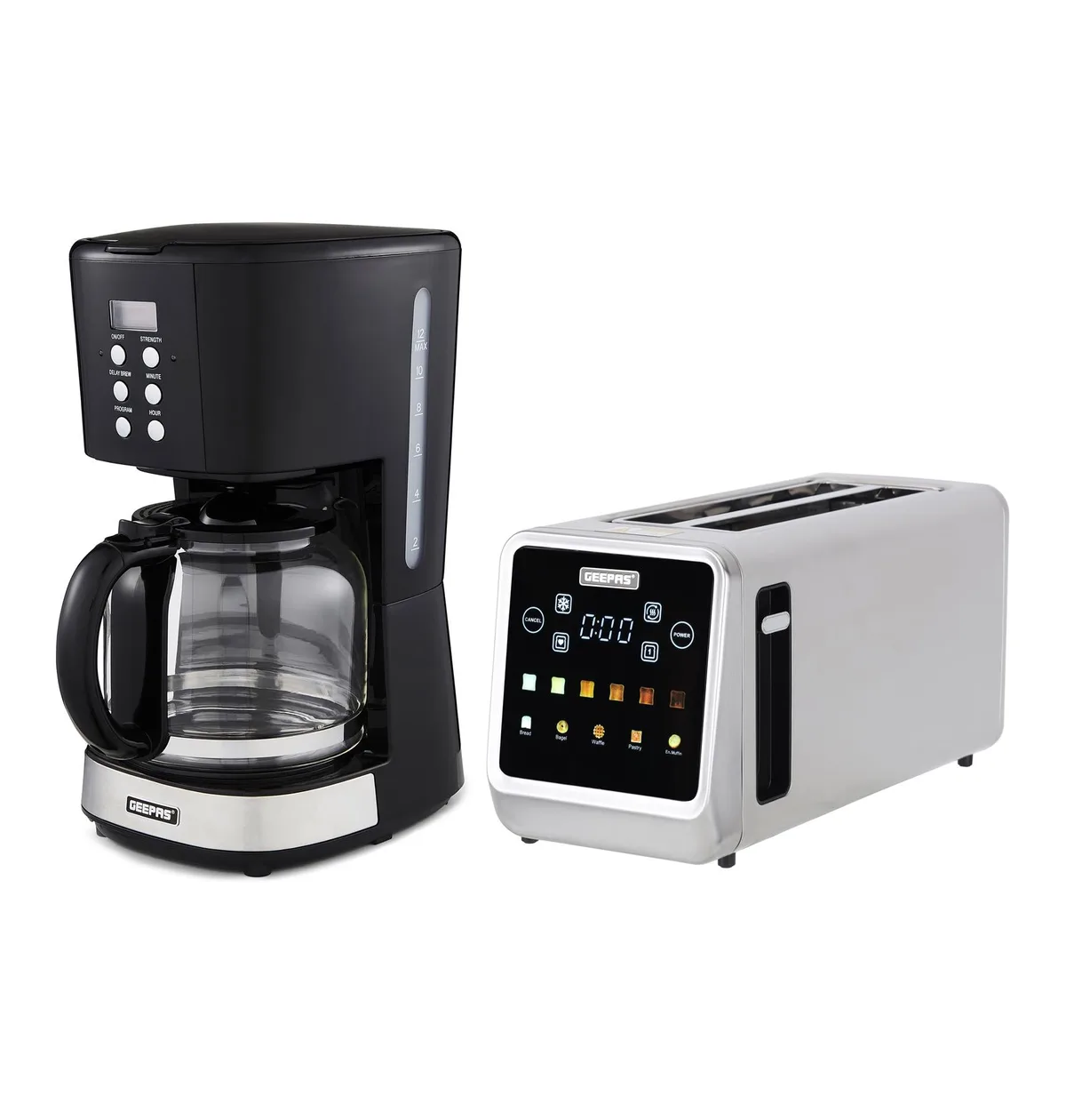 1.5L Filter Coffee Machine & 5-In-1 Digital Long Slot Toaster Set: the shop's own photo