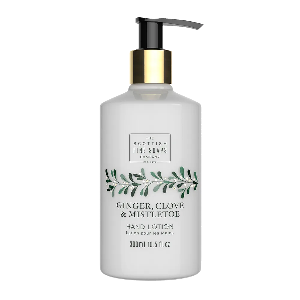 Ginger, Clove & Mistletoe Hand Lotion 300ml Pump Bottle: the shop's own photo