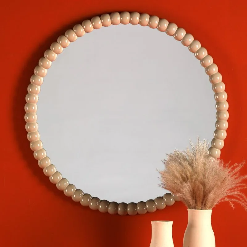 Dar Lighting Ruan Cashmere Bobble Frame Mirror 70 cm: the shop's own photo