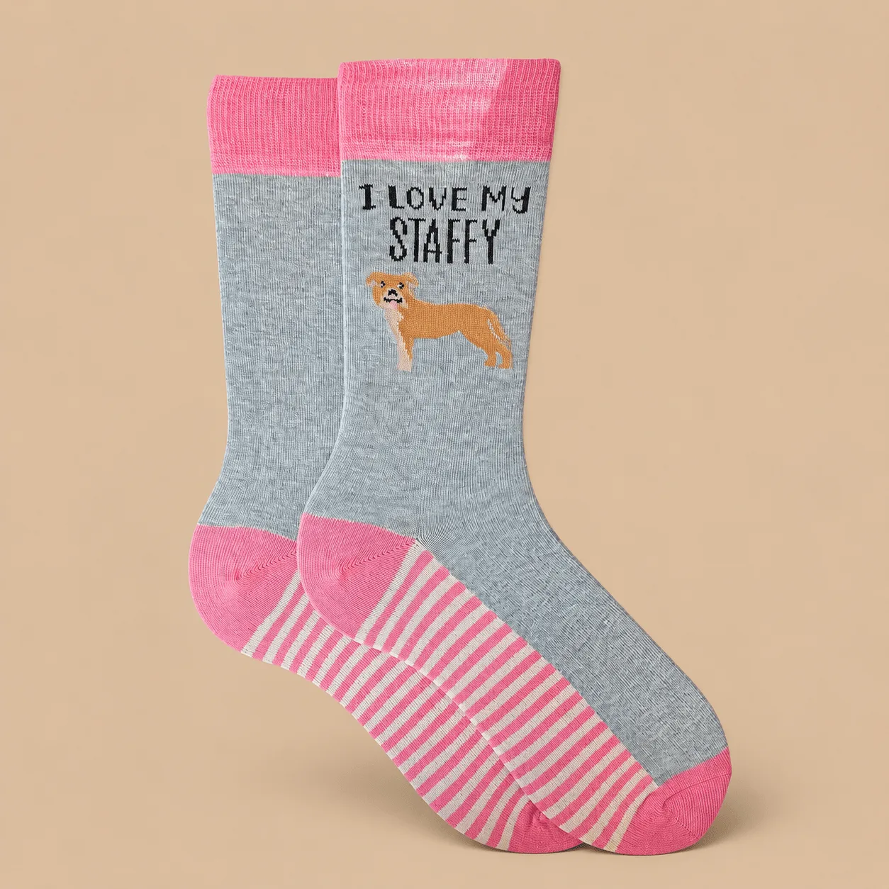 "I Love My Staffy" Socks: the shop's own photo
