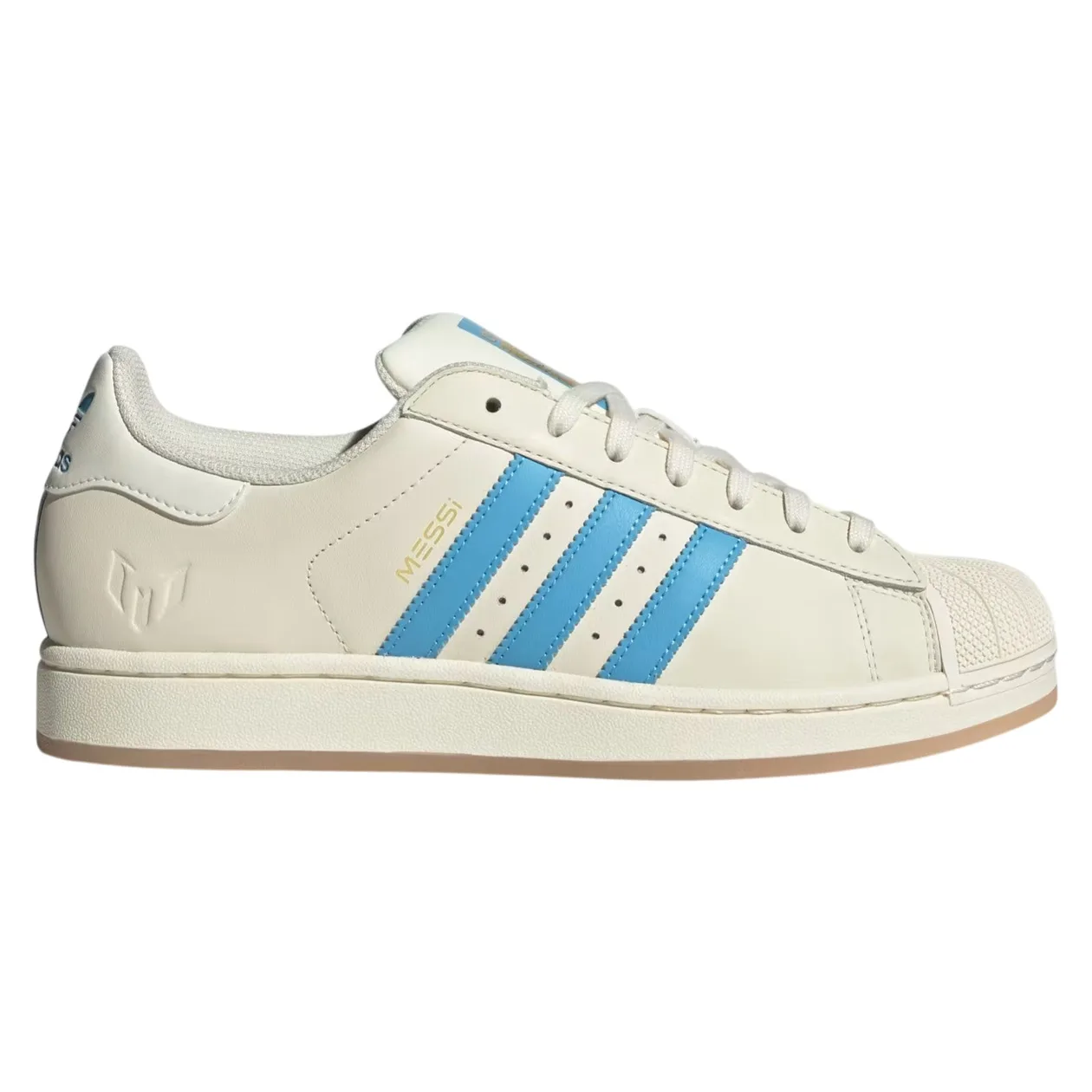 adidas Originals Superstar Messi Shoes - Cream White / Semi Blue Burst / Gold Metallic | Size: 12.5: the shop's own photo