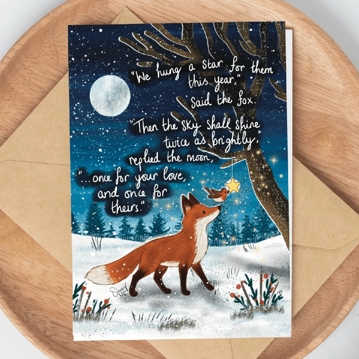'Twice As Bright' | Christmas Card: the shop's own photo