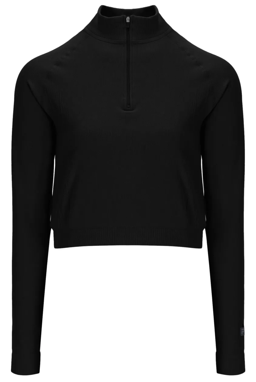 Black Casa Seamless Quarter Zip - XL: the shop's own photo