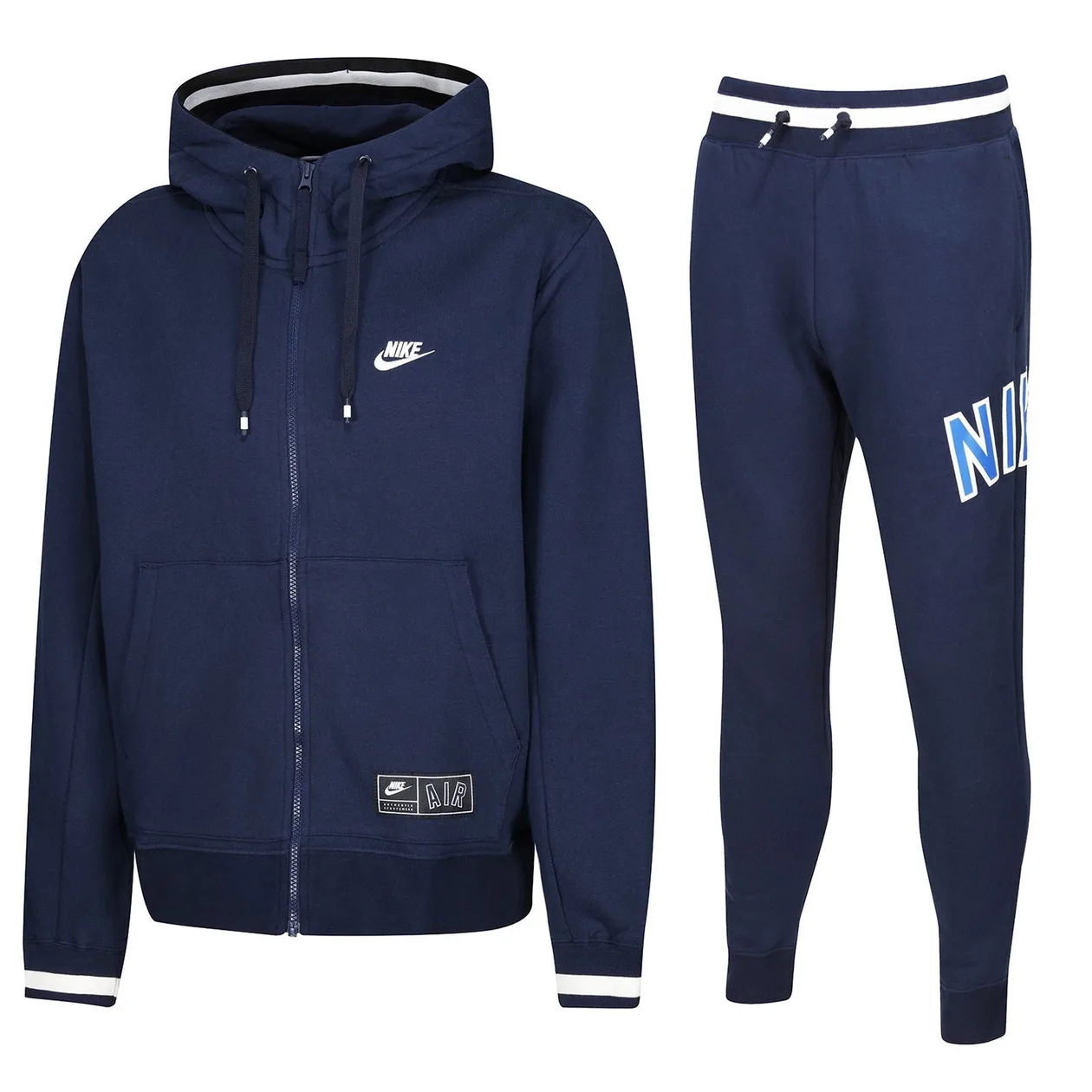 Nike Air Full Zip Fleece Varsity Tracksuit - Navy | Size: S: the shop's own photo