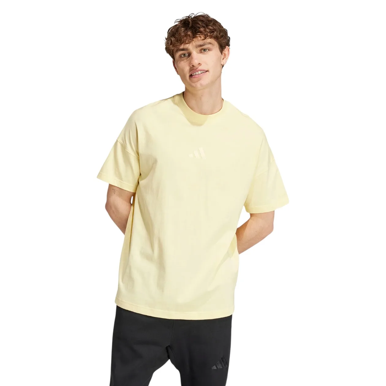 adidas Men's ALL SZN T-Shirt - Yellow | Size: 2XL: the shop's own photo