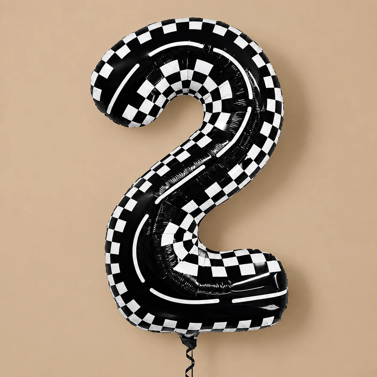 Racing Car Number 2 Foil Balloon: the shop's own photo
