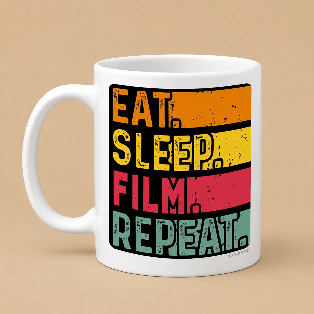 "Eat Sleep Film Repeat" Mug: the shop's own photo