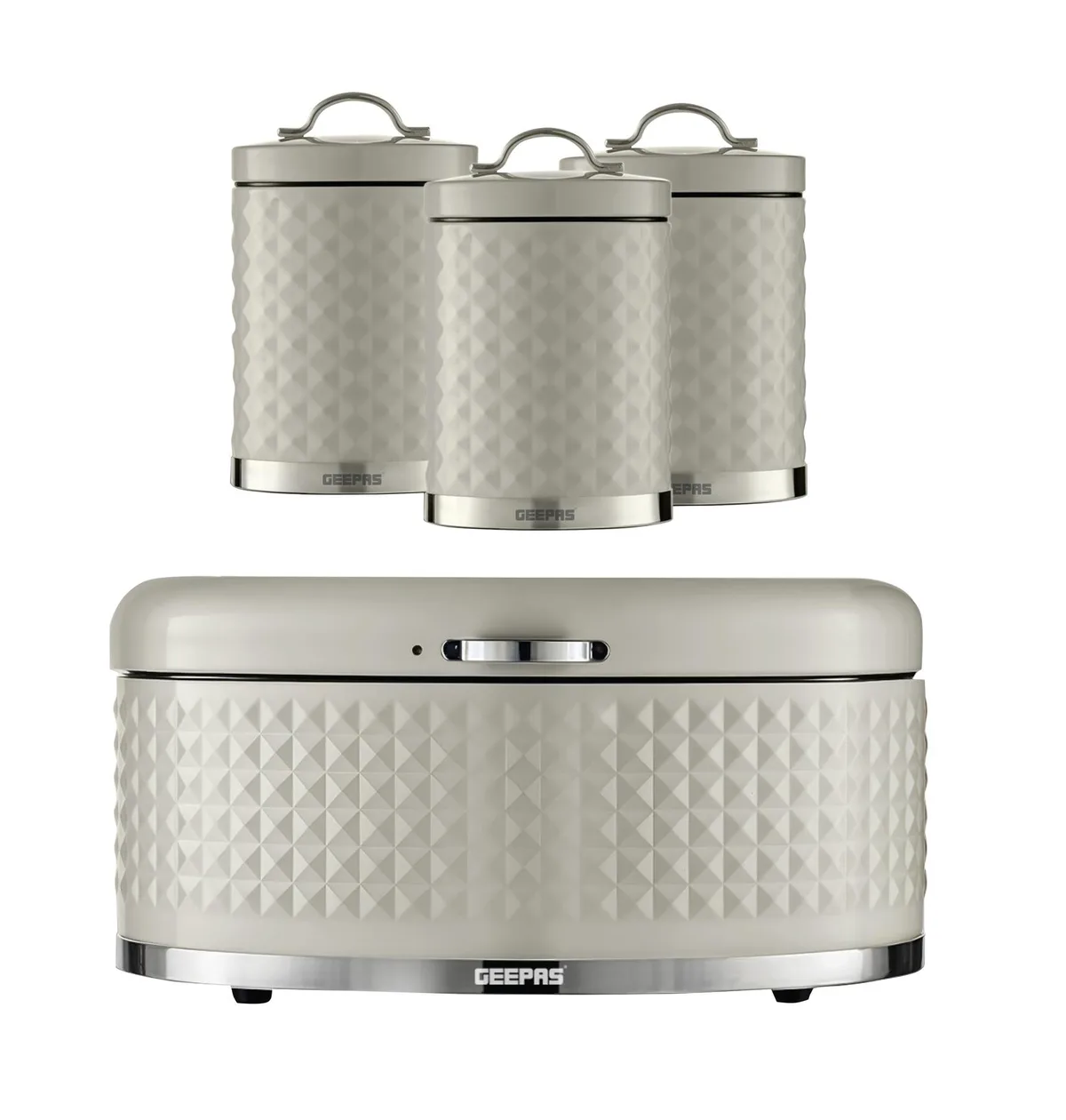 4-Piece Tea, Coffee, Sugar and Bread Bin Kitchen Canister Set: the shop's own photo