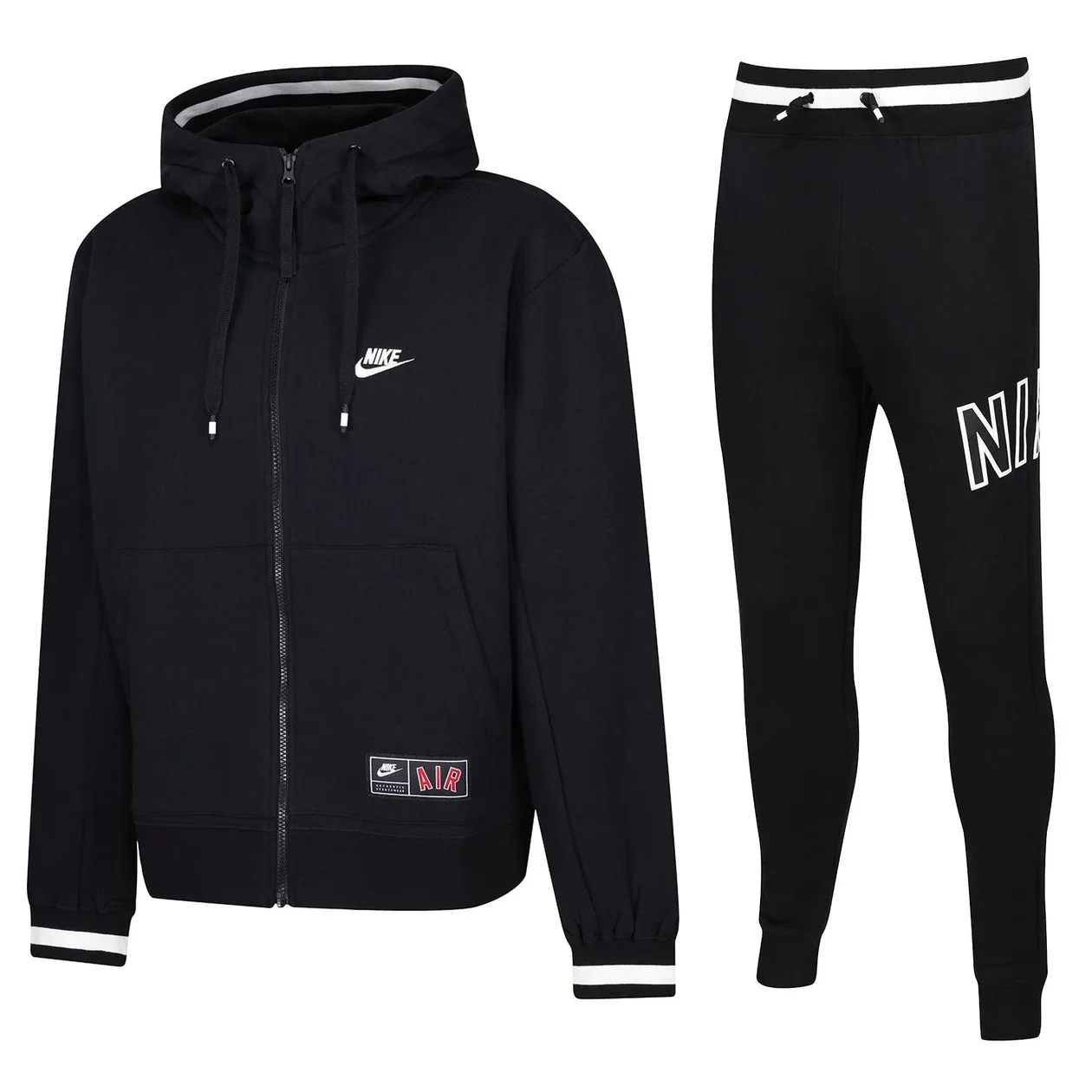 Nike Air Full Zip Fleece Varsity Tracksuit - Black | Size: XL: the shop's own photo