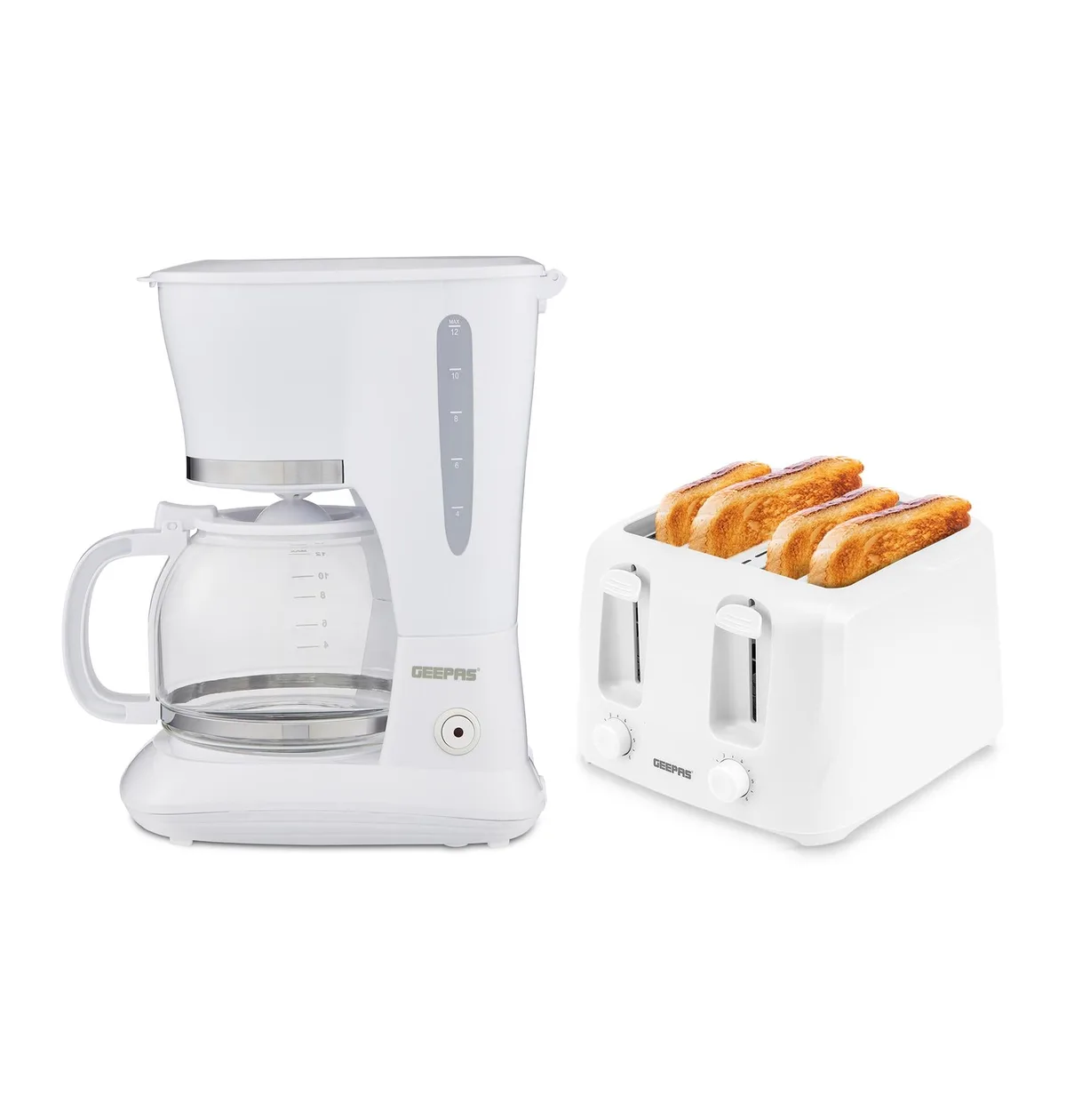 1.5L Filter Coffee Machine 800W & 1400W 4 Slice Toaster Kitchen Set: the shop's own photo