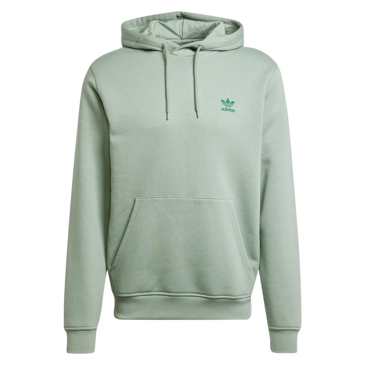 adidas Originals Trefoil Essentials Hoodie - Silver Green | Size: XS: the shop's own photo