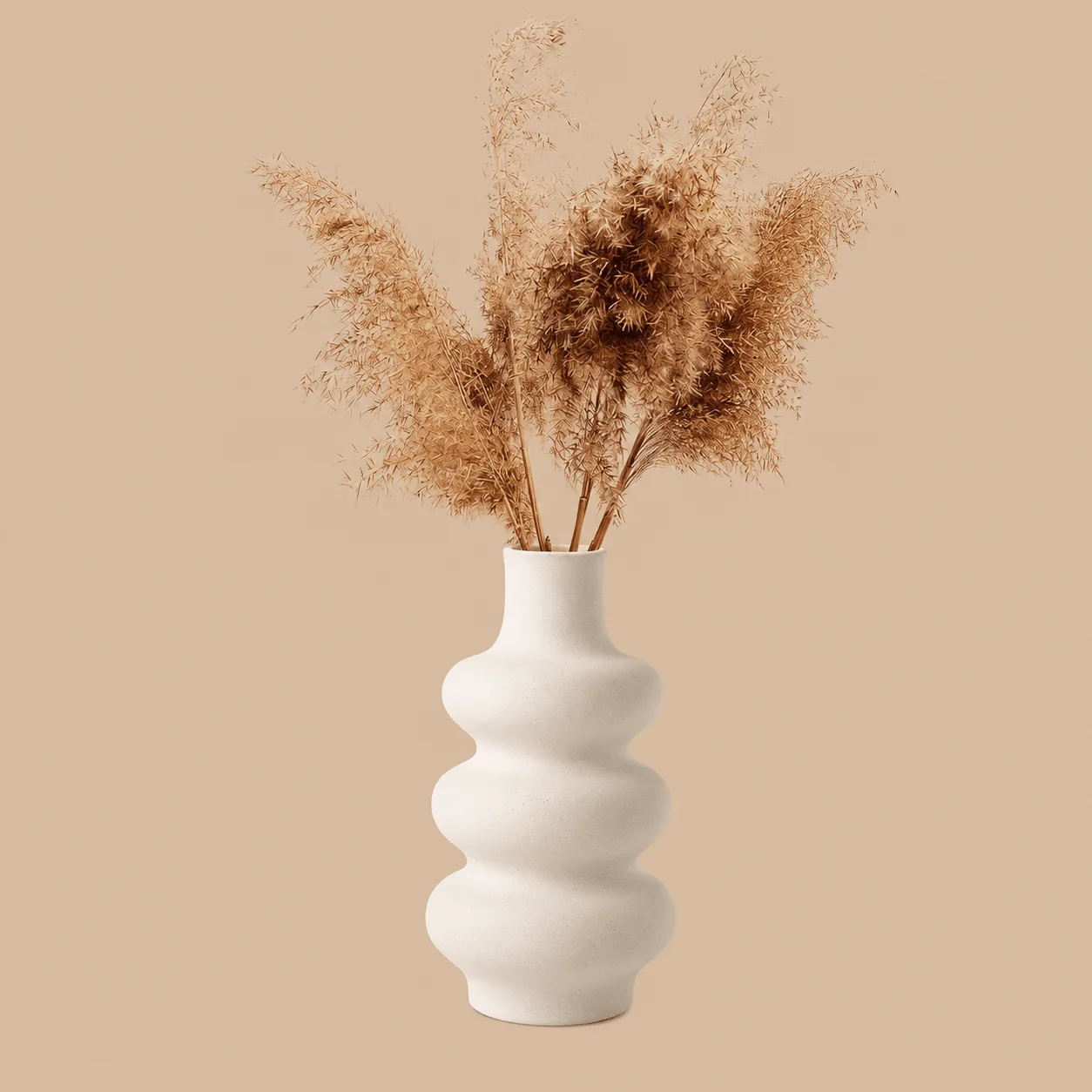Modern White Wavy Ceramic Vase: the shop's own photo