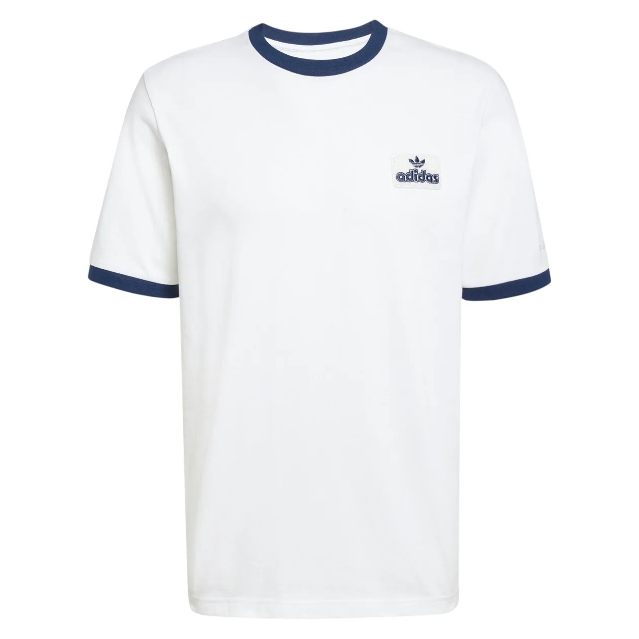 adidas Originals Contrast Retro Ringer Tee - White | Size: S: the shop's own photo