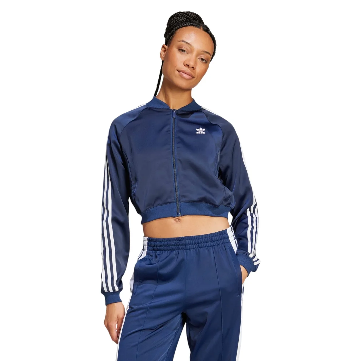 adidas Originals Women's Adicolor Satin Track Top - Night Indigo | Size: S: the shop's own photo