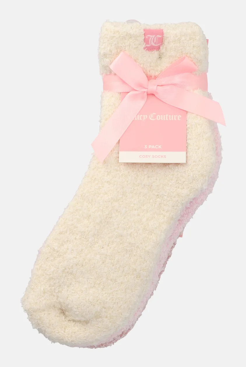 3 Pack Pink Cropped Cosy Socks - ONE / Multi: the shop's own photo