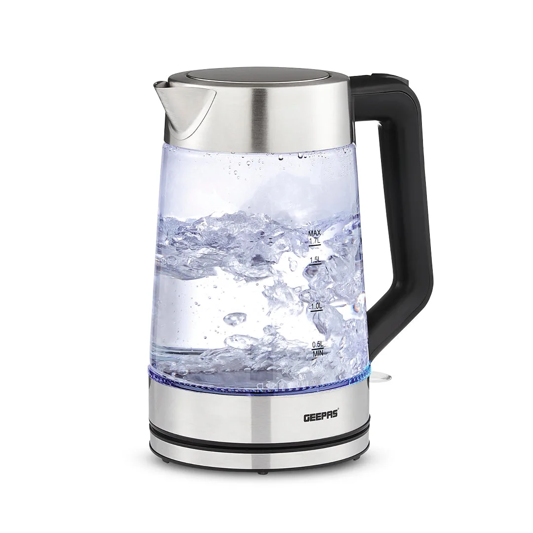 1.7L Illuminated LED Fast-Boil Clear Glass Kettle 3000W: the shop's own photo