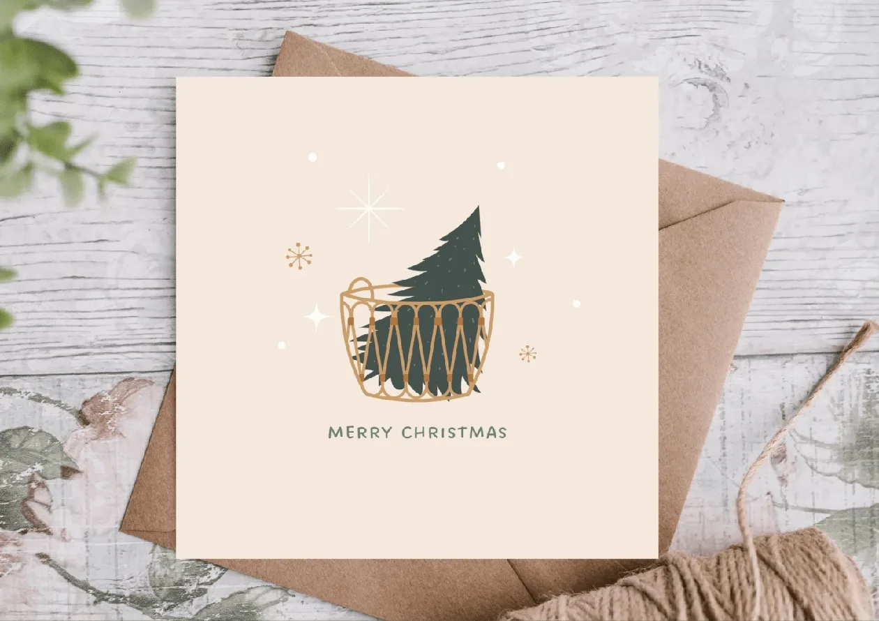 Merry Christmas Card: the shop's own photo