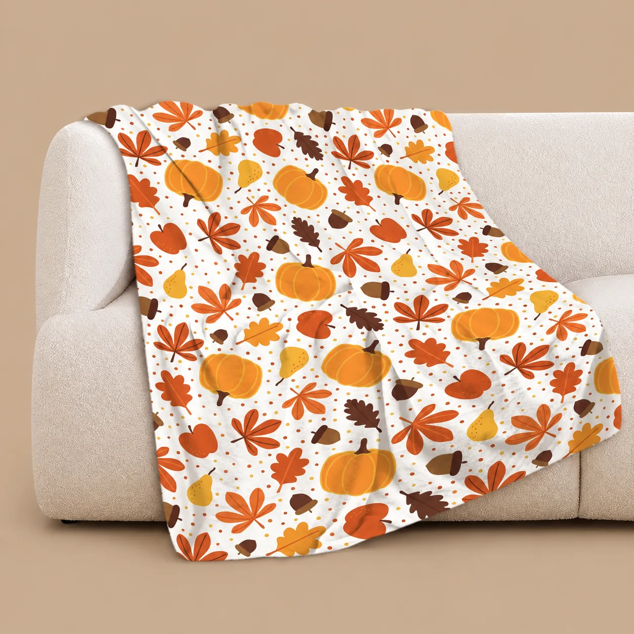40x50in Autumn Flannel Throw Blanket: the shop's own photo
