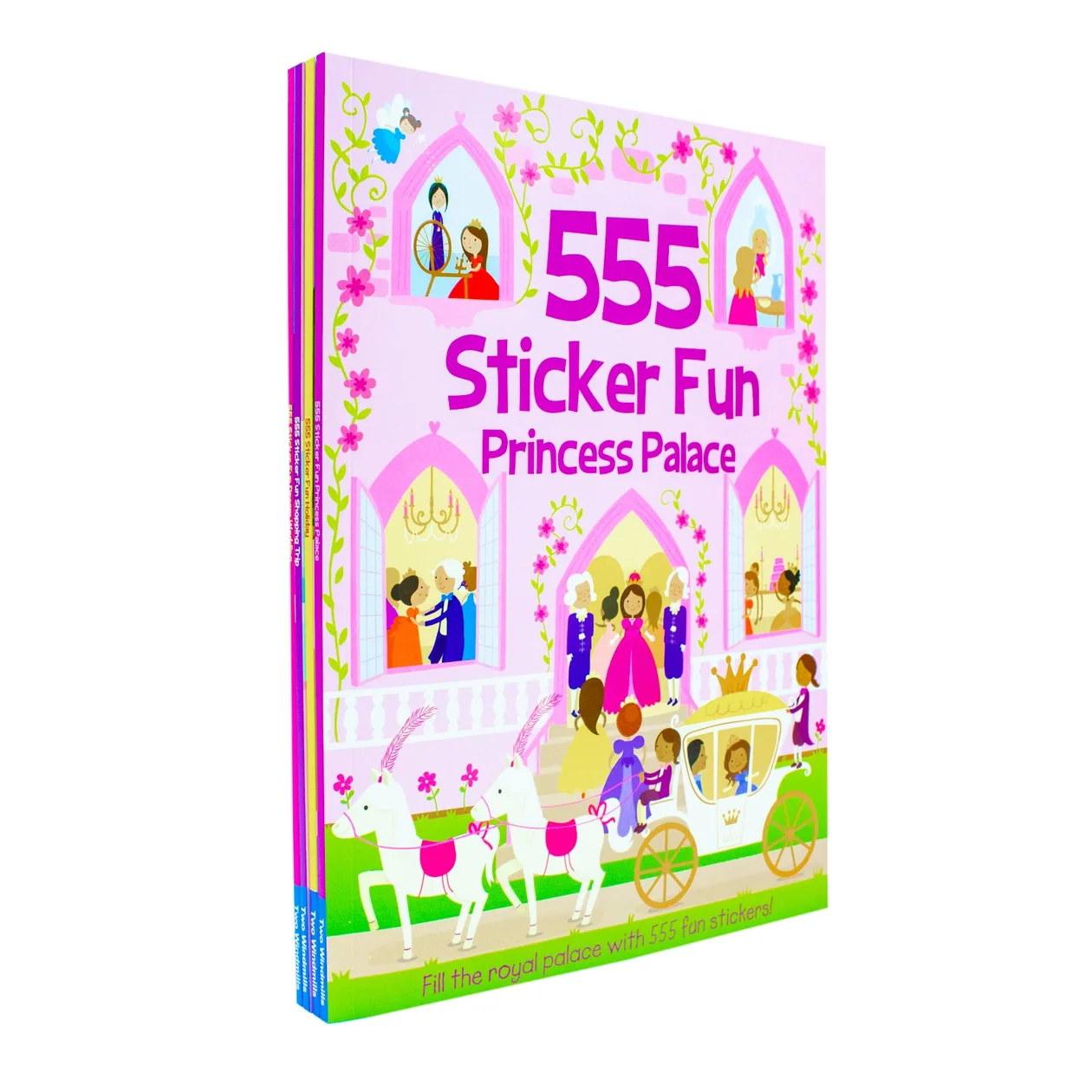 Sticker Dress Up 4 Books Collection Set - My Day Out Fashion Shopping, Holiday, Princess Palace & Wedding - Paperback - Ages 3-7 - Over 555 Stickers: the shop's own photo