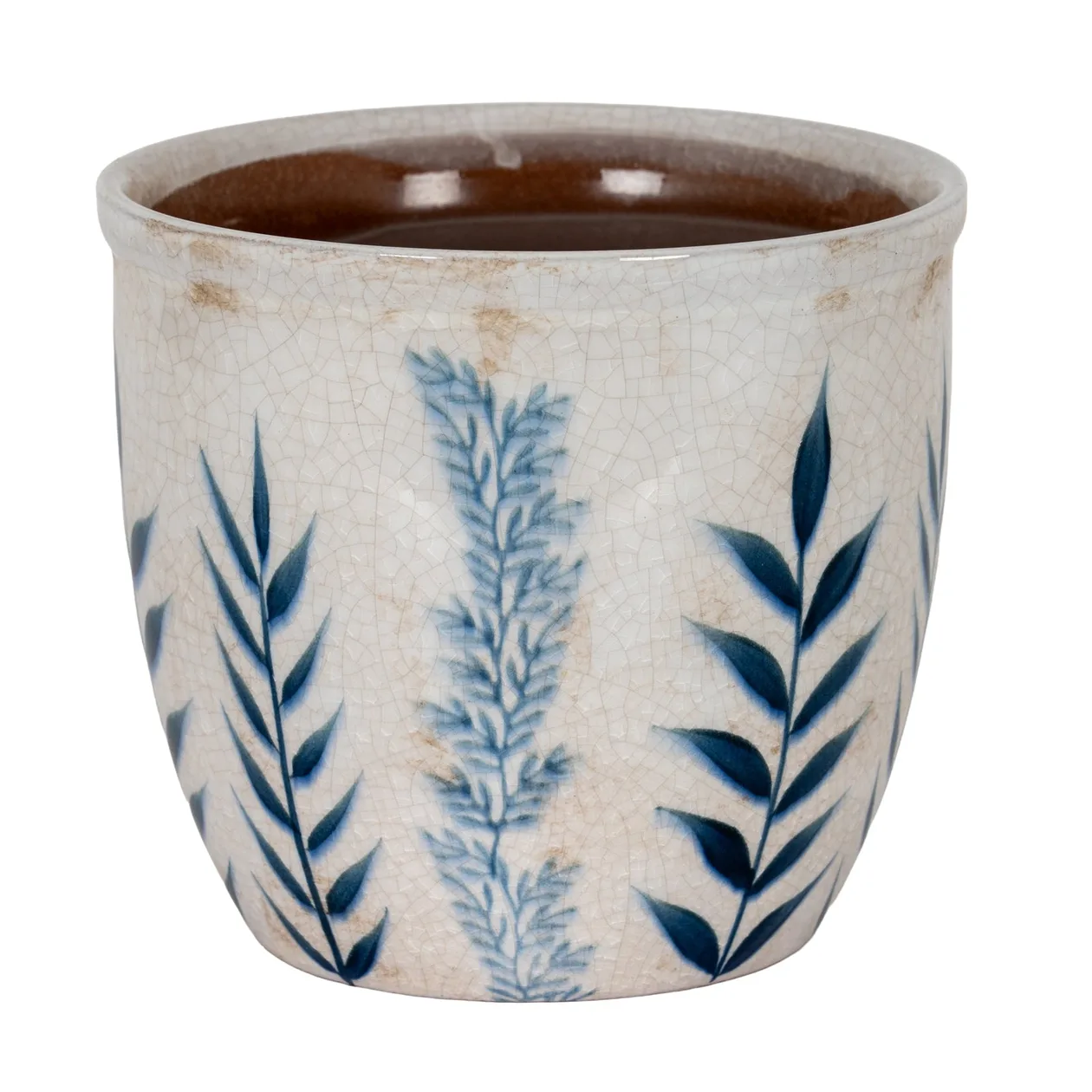 Small Blue Flora Planter Pot: the shop's own photo