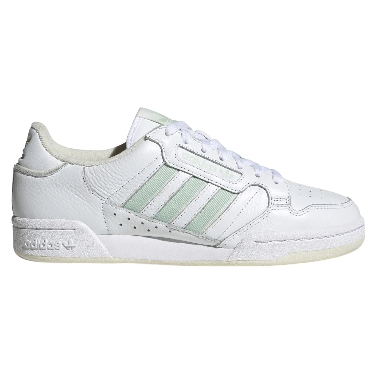 adidas Originals Continental 80 Stripes Shoes - Cloud White / Linen Green | Size: 6: the shop's own photo