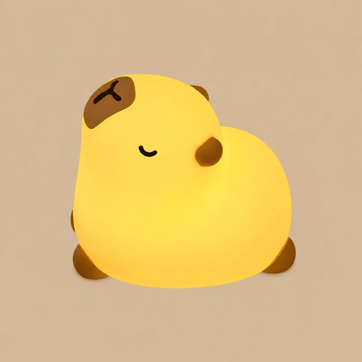 Capybara Rechargeable Squishy Night Light: the shop's own photo