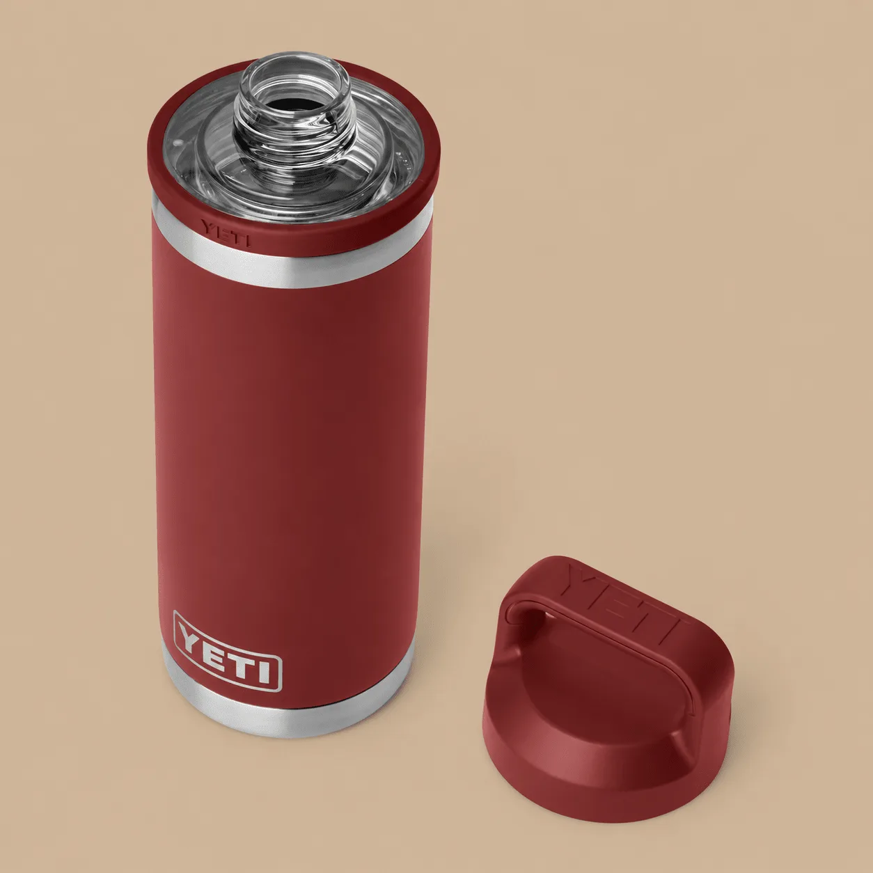YETI Rambler Water Bottle, Stag Red: the shop's own photo