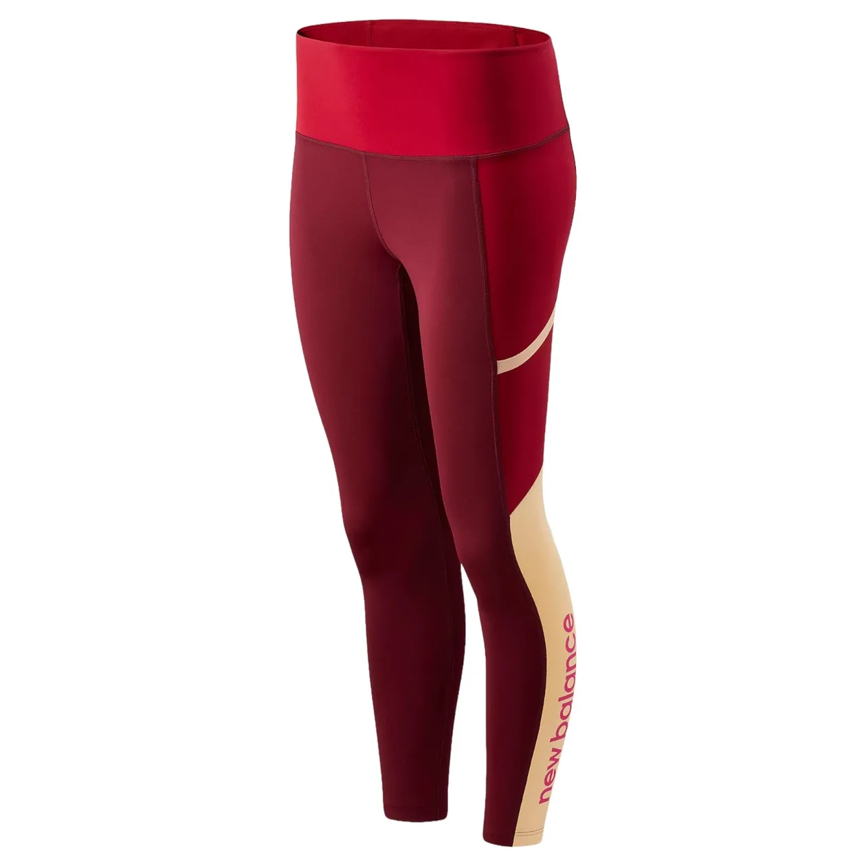 New Balance Womens Sport Fashion Training Tights - Red | Size: XS: the shop's own photo