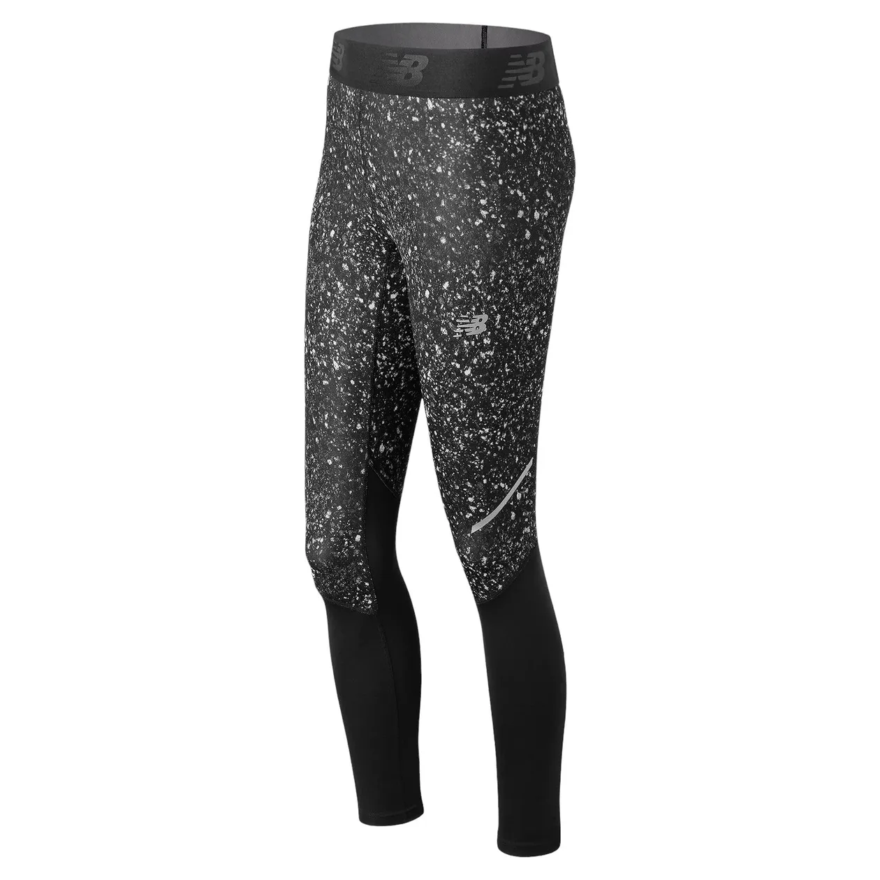 New Balance Womens Athletic Accelerate Printed Leggings - Black | Size: XS: the shop's own photo