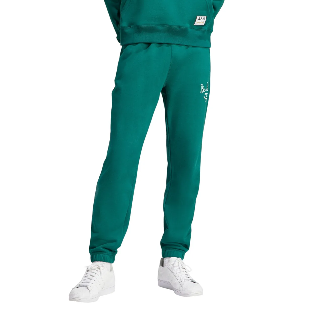 adidas Originals AAC Cotton Fleece Sweat Pants - Collegiate Green | Size: XS: the shop's own photo
