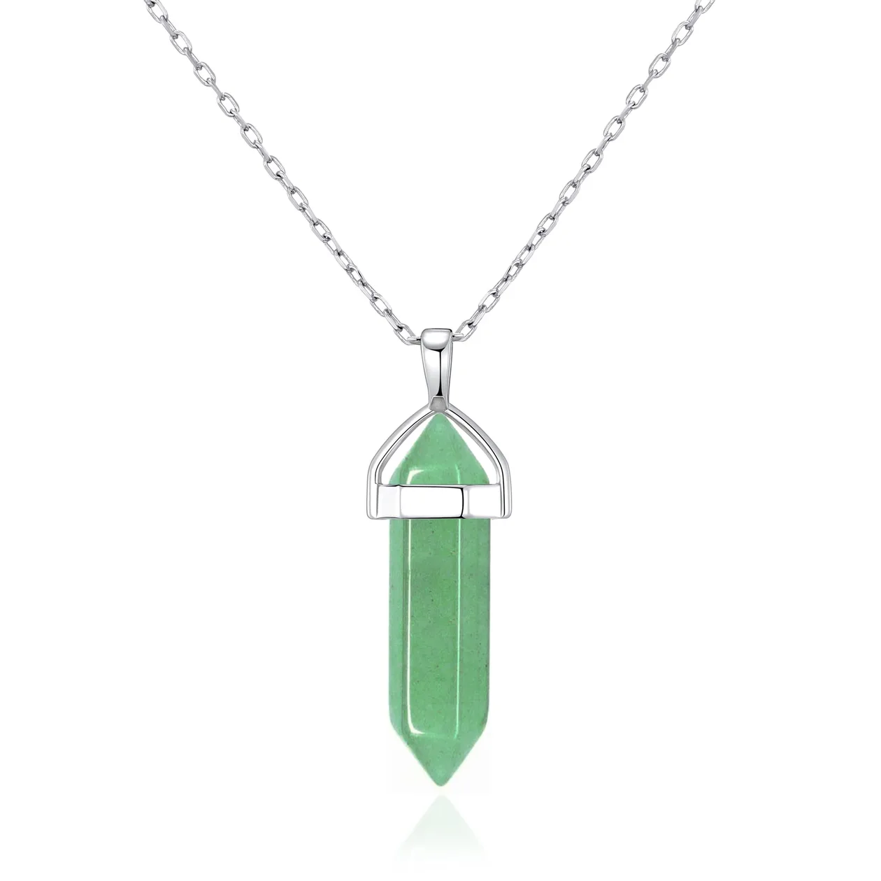 Green Aventurine Genuine Gemstone Necklace: the shop's own photo