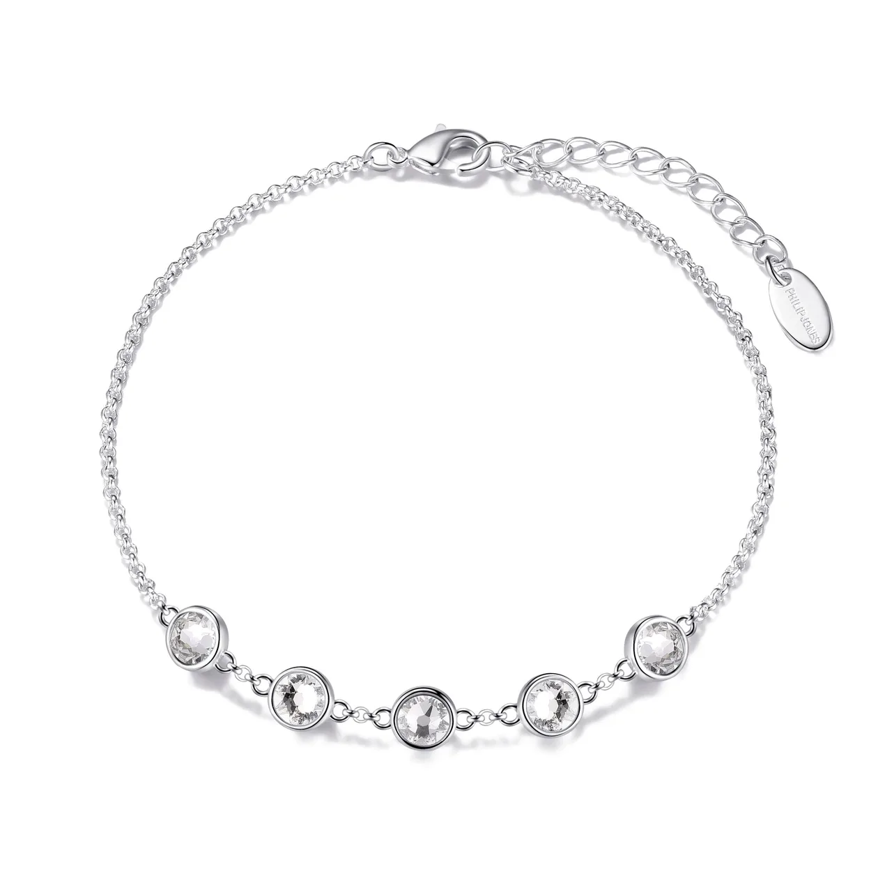 Crystal Chain Bracelet Created with Zircondia® Crystals: the shop's own photo