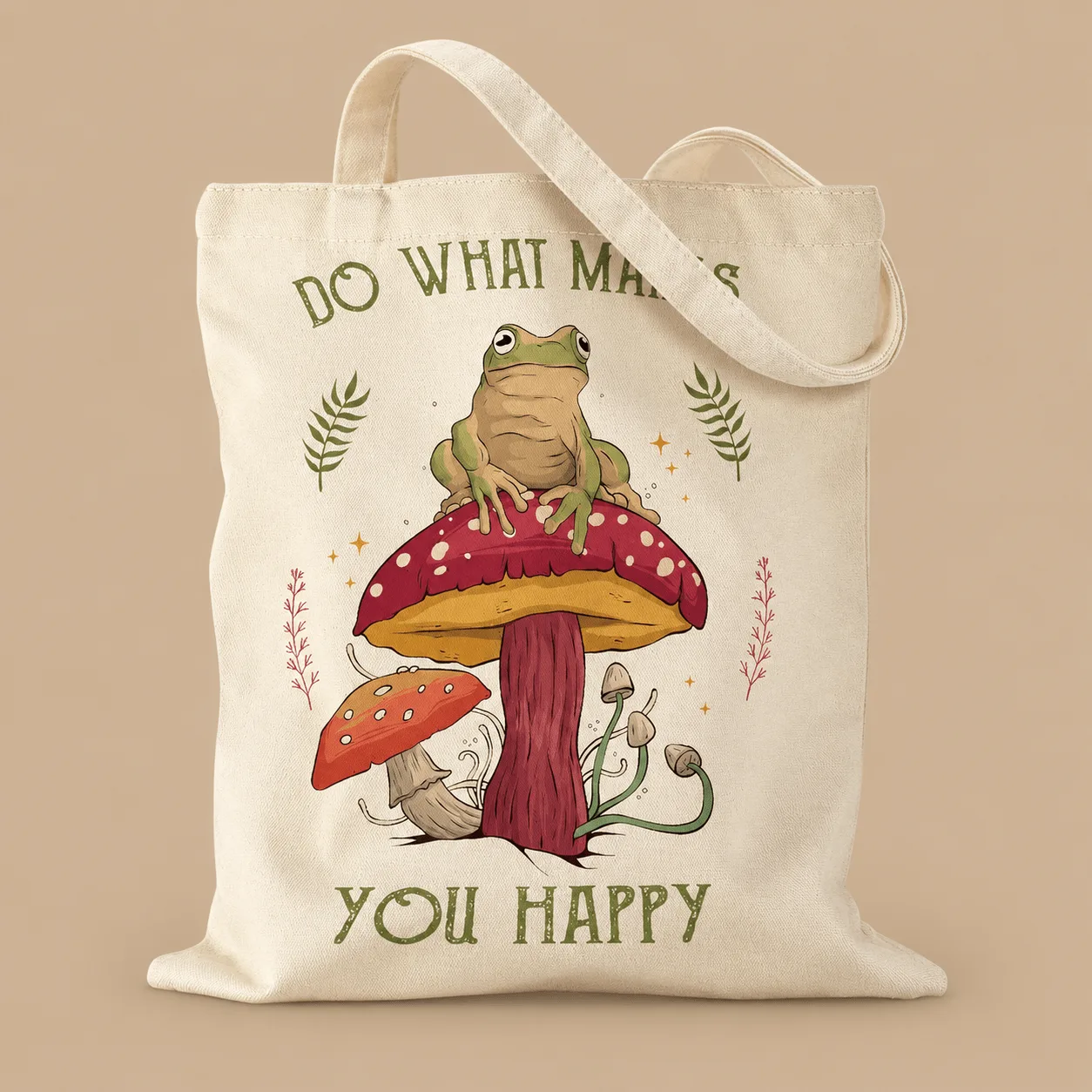 Do What Makes You Happy Canvas Tote Bag: the shop's own photo
