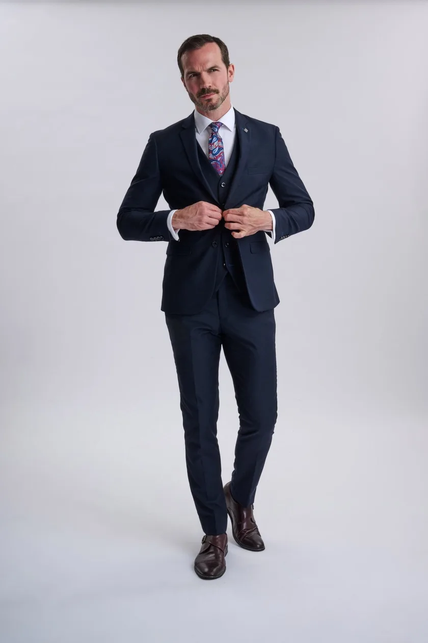 Parker Navy Three Piece Suit: the shop's own photo