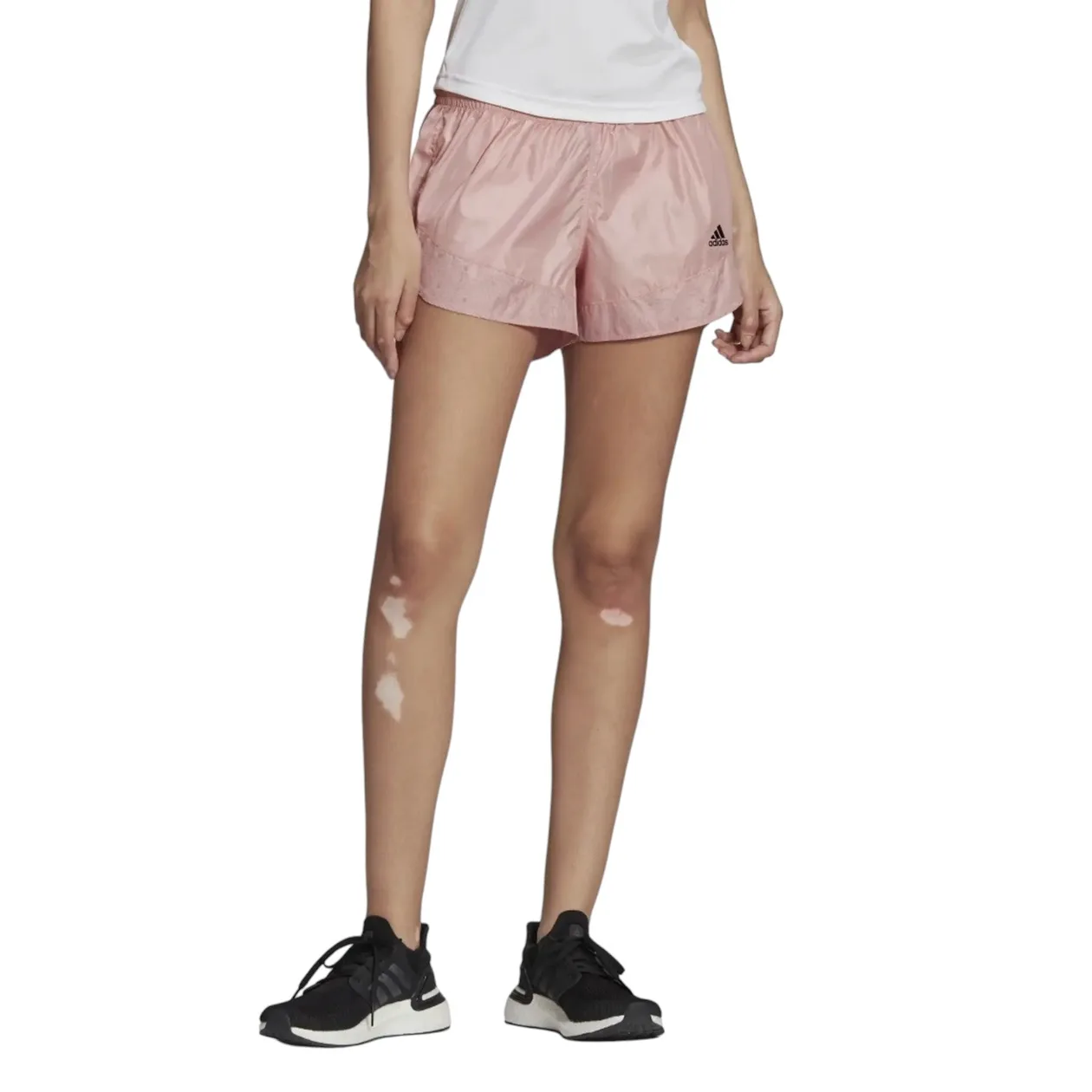 adidas Womens Run Fast Radically Reflective Running 3" Shorts - Pink | Size: S: the shop's own photo