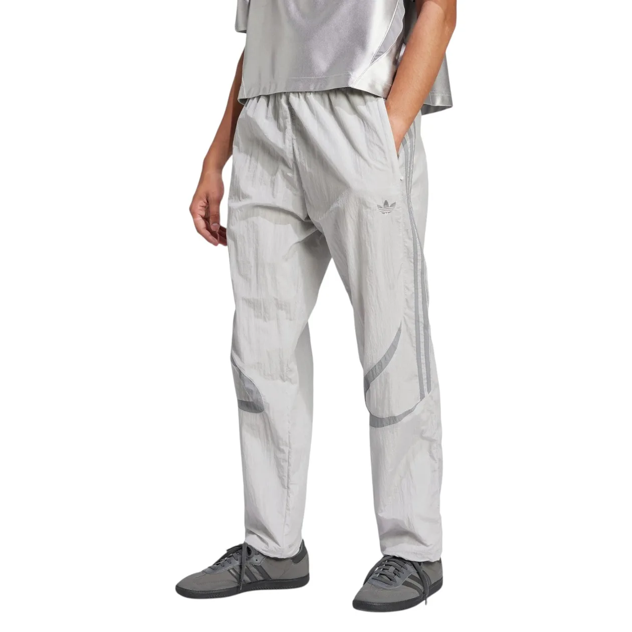 adidas Originals Men's Adicolor 2000s Woven Track Tracksuit Bottoms - Grey | Size: M: the shop's own photo