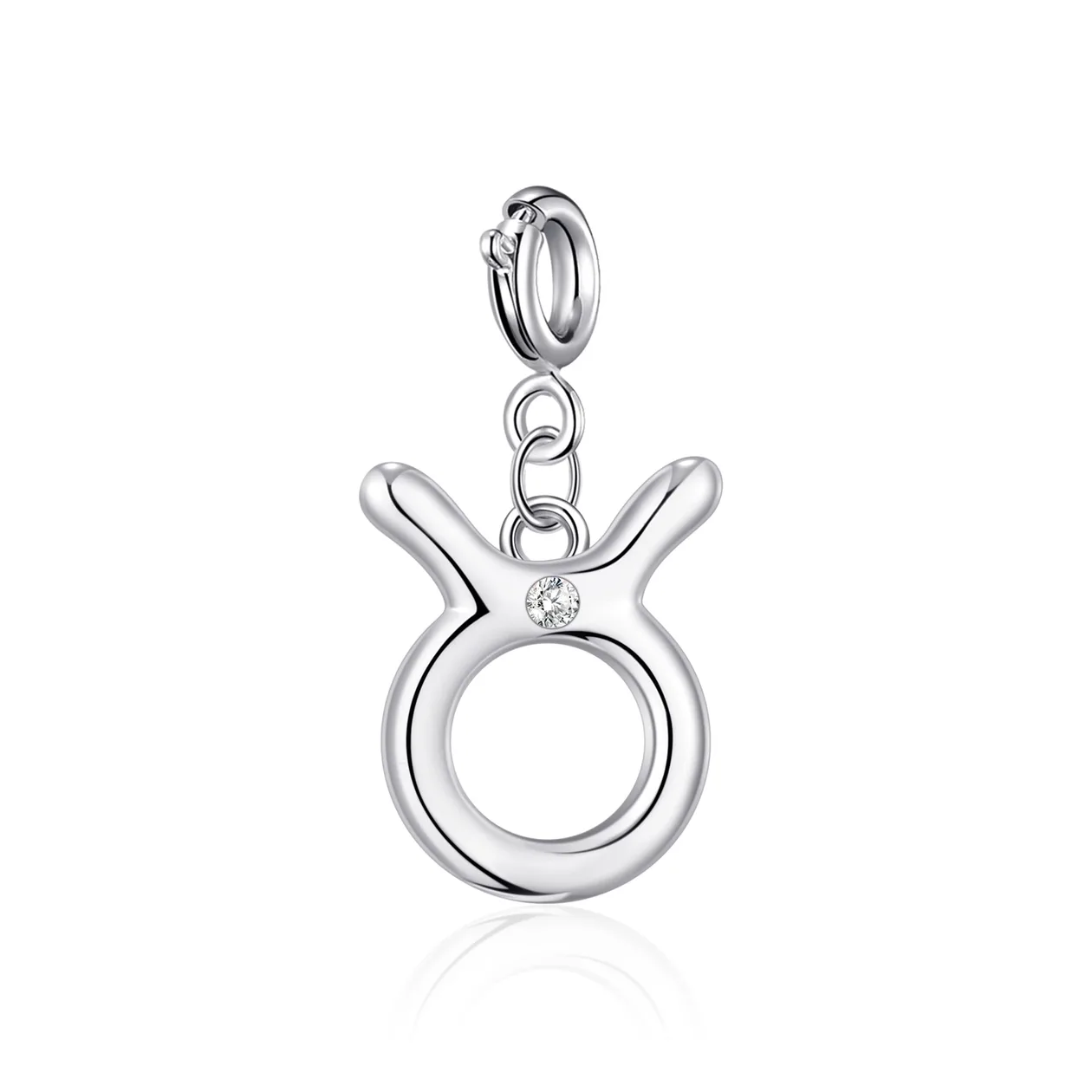 Clip On Star Sign Zodiac Charms Created with Zircondia® Crystals - Taurus: the shop's own photo