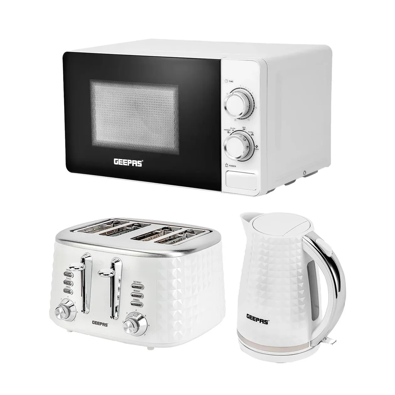 Argyle 1.7L Electric Kettle, 4 Slice Toaster & 20L Microwave Set: the shop's own photo