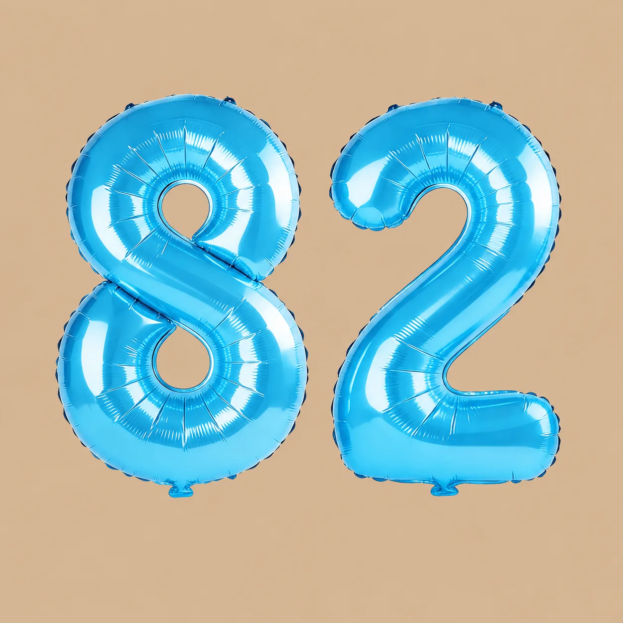 82nd Birthday Jewelry Blue Number Balloons: the shop's own photo