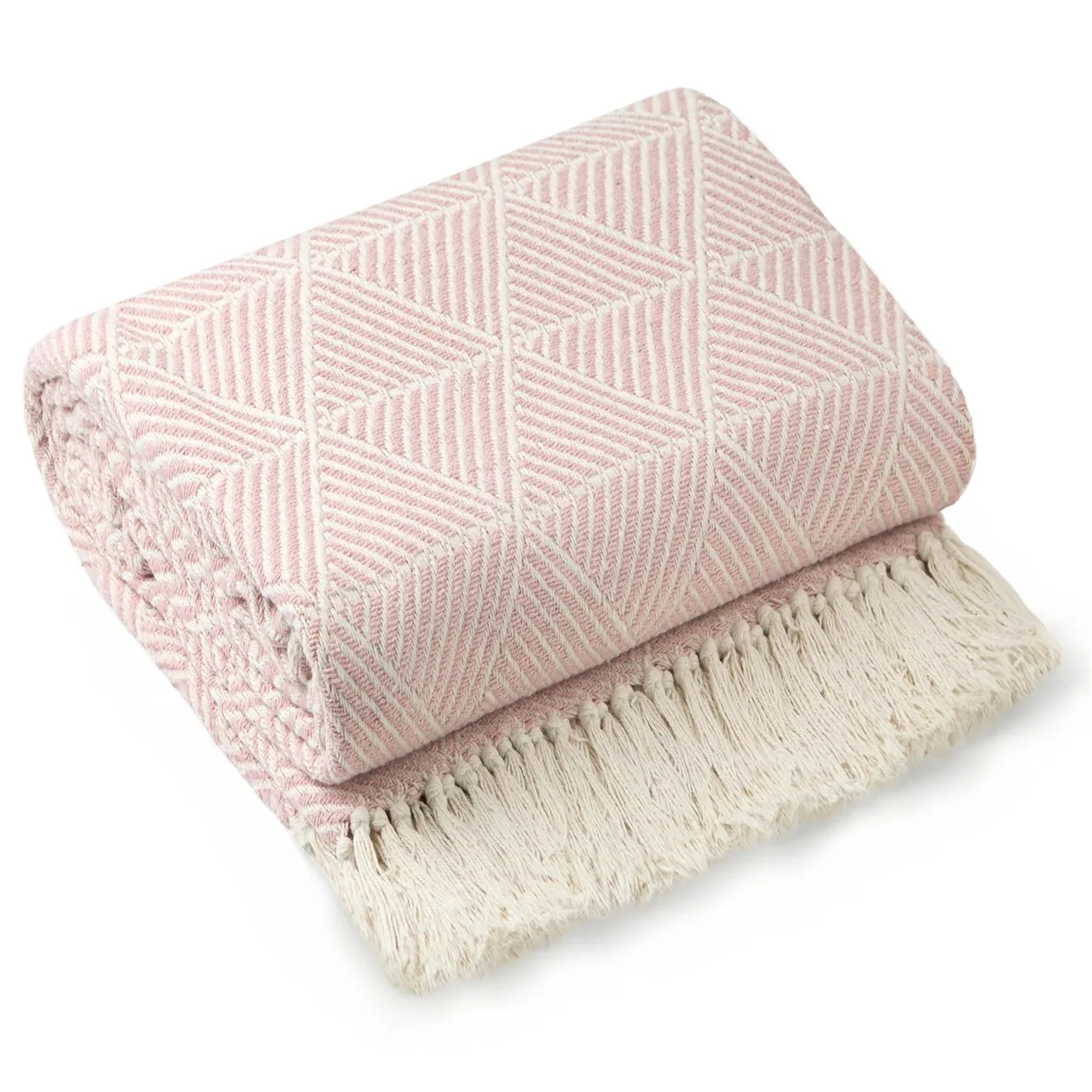 Zahra Blush Pink Throw - 90x100": the shop's own photo