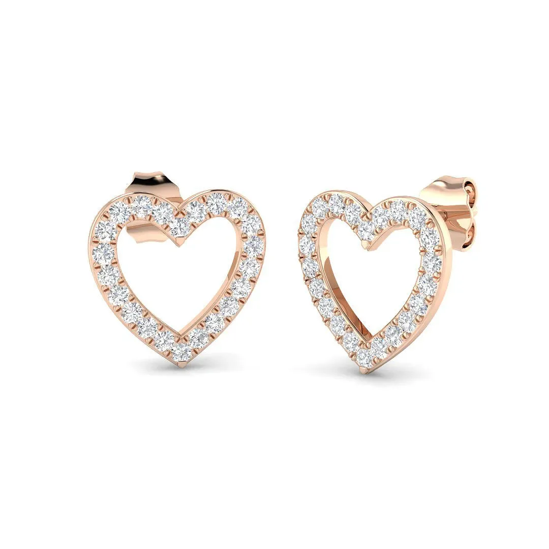 Diamond Stud Earrings | 0.25 to 0.50 Carat Natural & Lab Grown Gold - Natural Diamond / 18k Rose Gold / 0.25 Carat: the shop's own photo