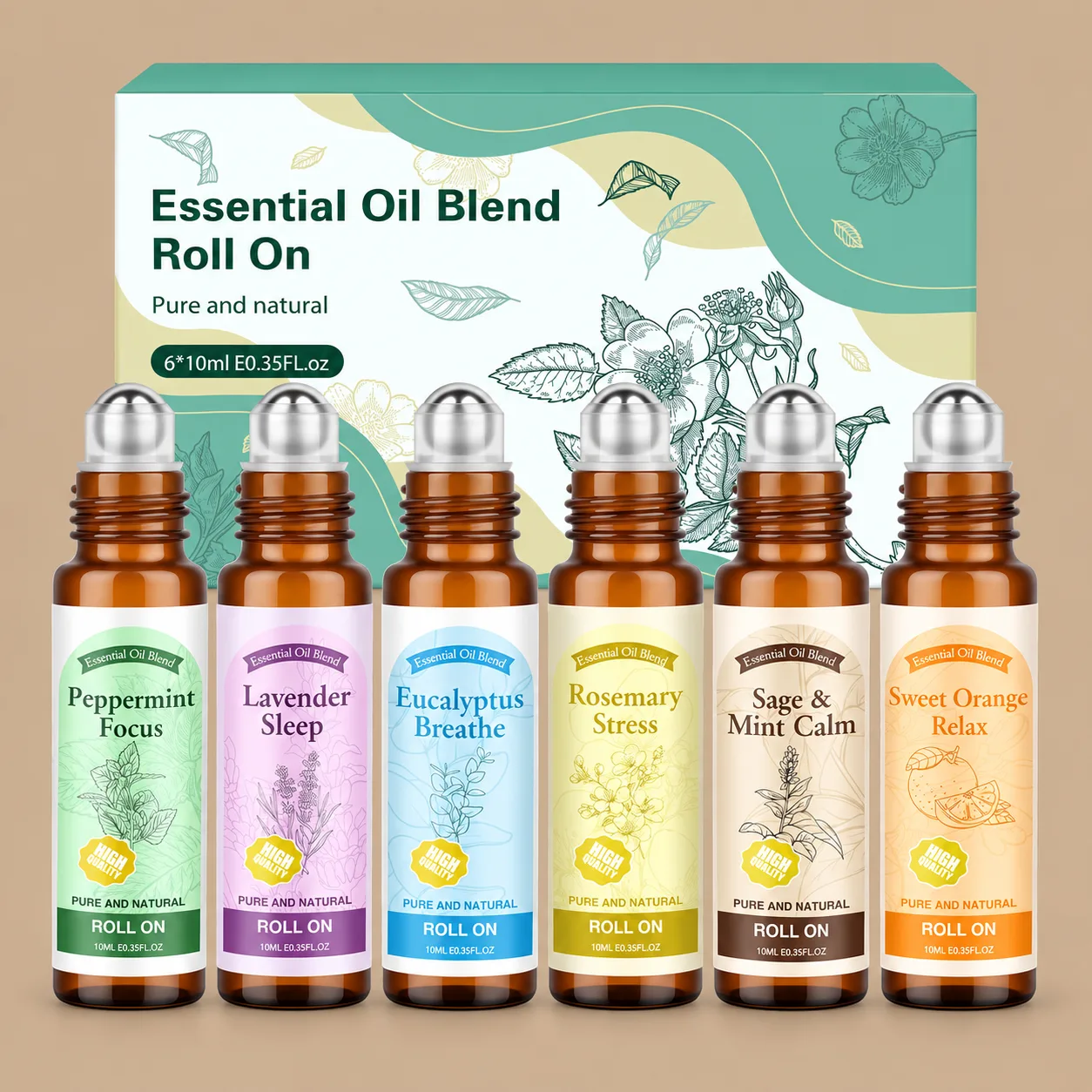 Essential Oil Roll On Set for Self Care: the shop's own photo