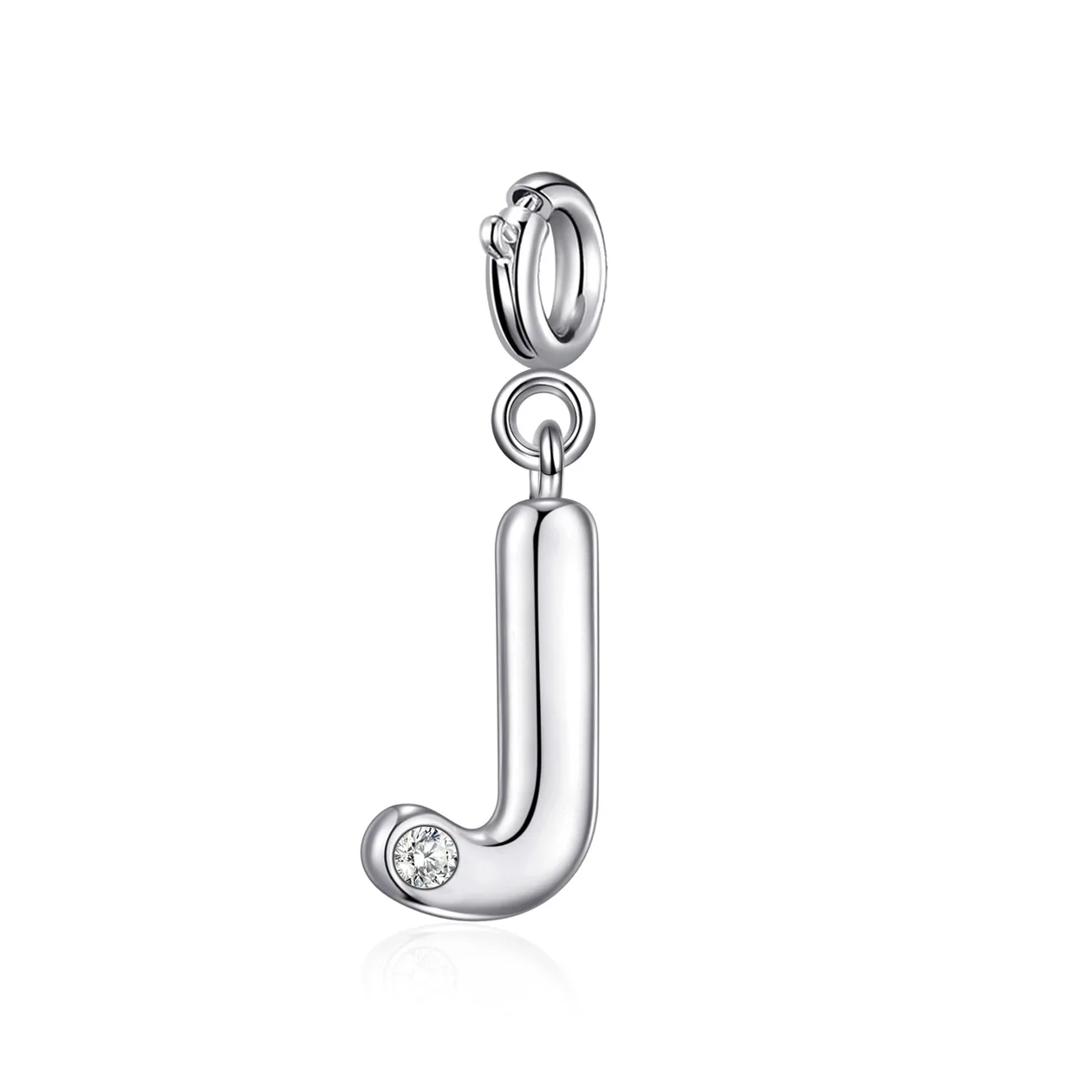 Clip On Initial Charms Letter A-Z Created with Zircondia® Crystals: the shop's own photo
