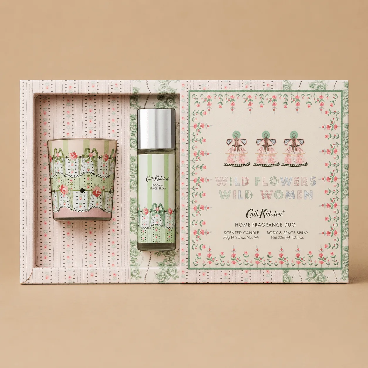 Cath Kidston Candle & Room Spray Set: the shop's own photo