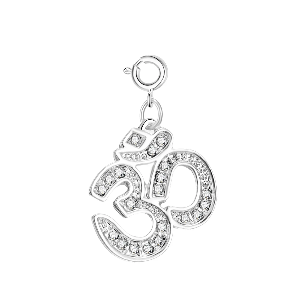 Om Charm Created with Zircondia® Crystals: the shop's own photo