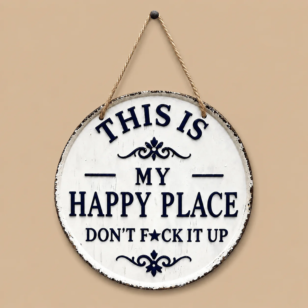 This Is My Happy Place Wooden Sign: the shop's own photo